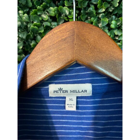 Peter Millar Striped Quarter Zip Pullover Sweater Sz XL - Picture 2 of 4